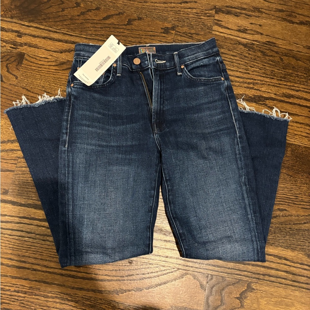 MOTHER Dark Blue Ankle Jeans